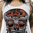 Parkway Drive : Skull (Girl Strip Shirt)