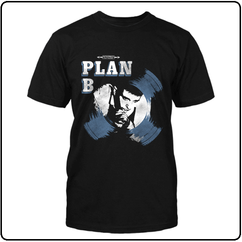 Plan B - Record Blue Tee