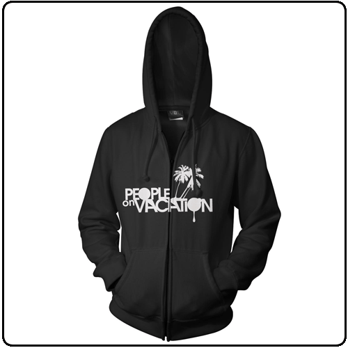 People On Vacation - Trees - Zip (Black)