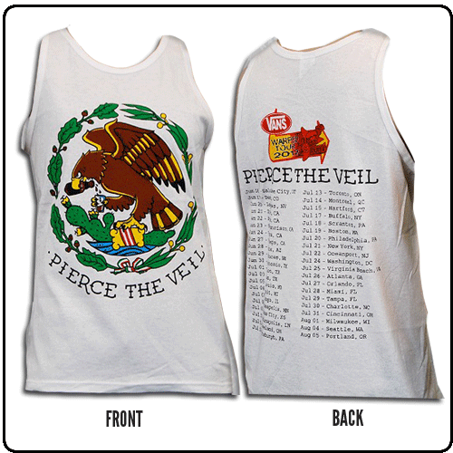 Pierce The Veil - Eagle White Tank Top