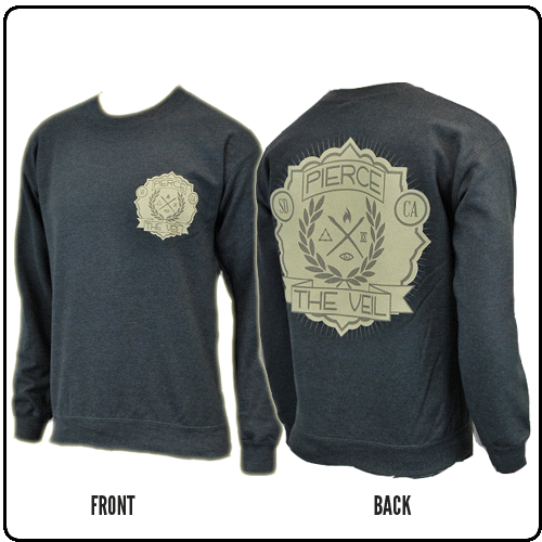 Pierce The Veil - Laurel Dark Heather Crewneck