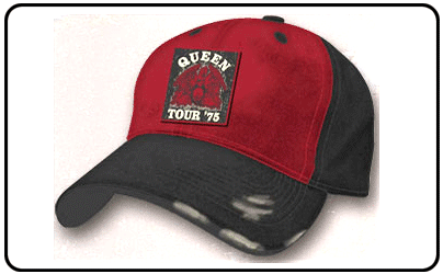 Queen - Crest With Tour 75 Red/Black ADJ