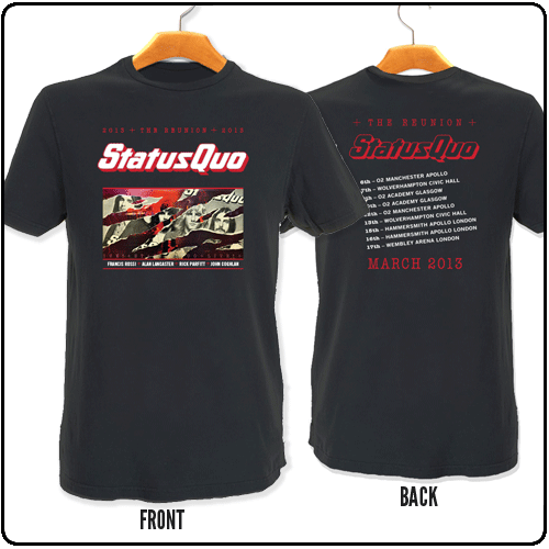 Status Quo - Live - Tour Dates On Back
