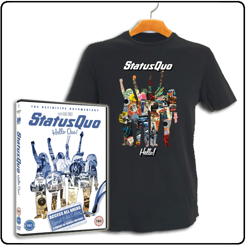 Status Quo - Hello Quo Special Edition DVD and T-shirt Bundle