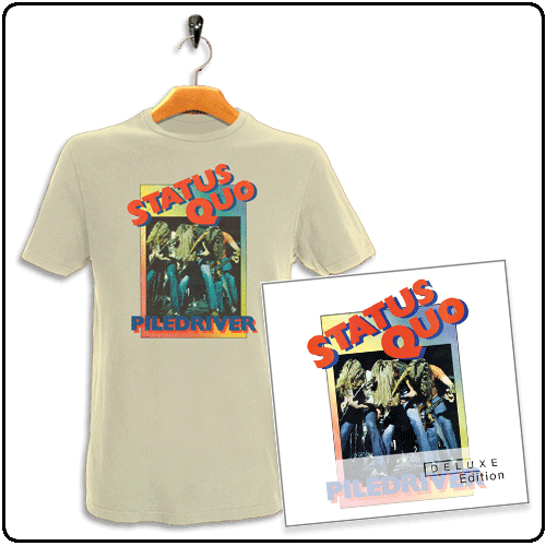 Status Quo - Piledriver Deluxe Edition T-shirt & CD