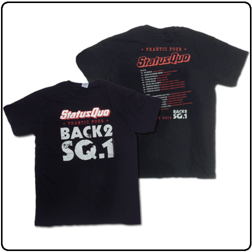 Status Quo - Frantic Four Tour Tee With Dates