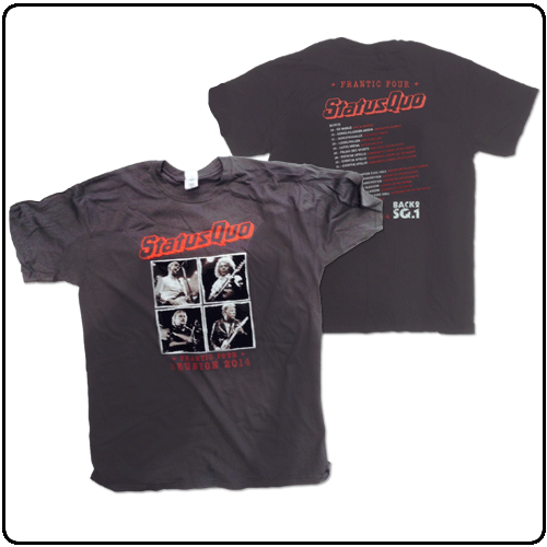 Status Quo - Frantic Four Tee With Dates