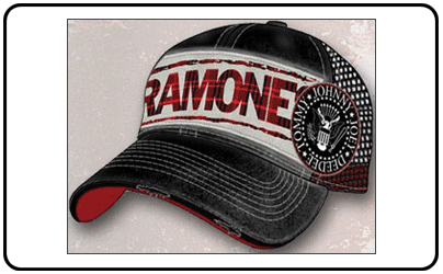 Ramones - Black Mesh Back With Patches