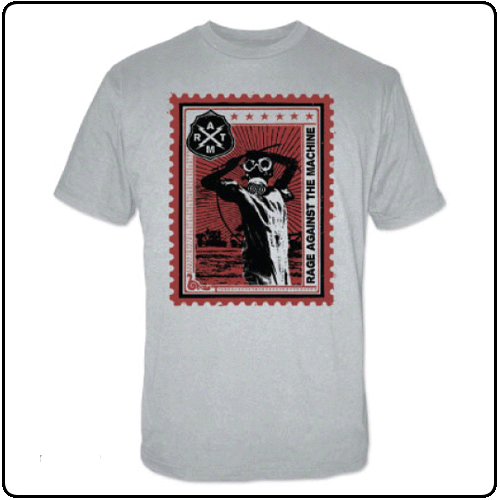 Rage Against The Machine - Silver Postage Stamp