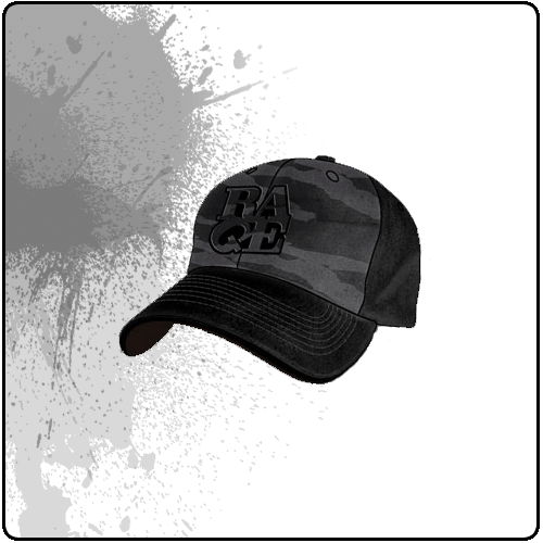 Rage Against The Machine - Black Camo Fitted