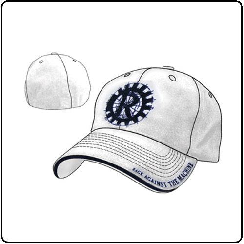 Rage Against The Machine - Gear White Flex Cap