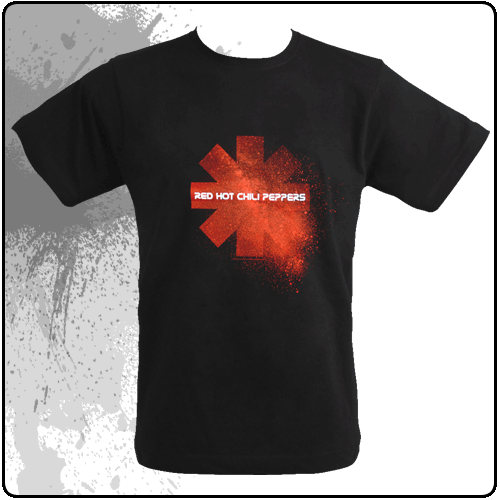 Red Hot Chili Peppers - Red Asterisk Spray (Black)