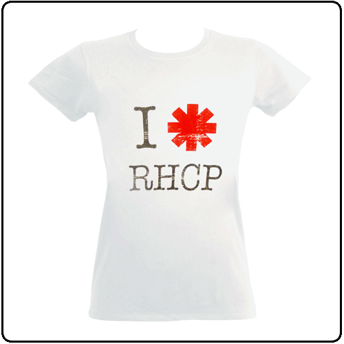Red Hot Chili Peppers - I Heart RHCP (White) HALF PRICE