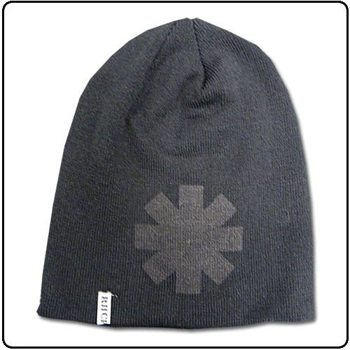 Red Hot Chili Peppers - Black on black Asterisk - Slouch Beanie