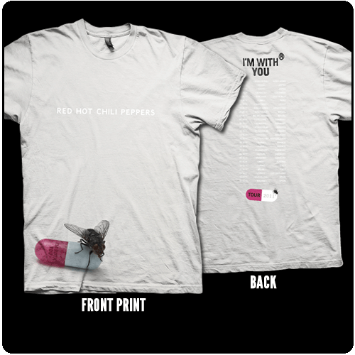 Red Hot Chili Peppers - Album Tour - Ice Grey Tee