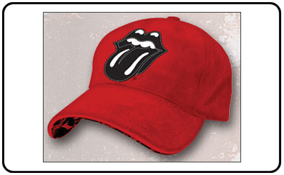 Rolling Stones - Black Tongue Logo Red Flex