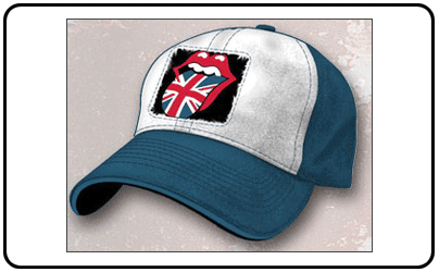 Rolling Stones - British Tongue Blue/White ADJ