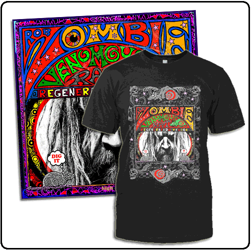 Rob Zombie - Venomous Rat Vinyl & Tee