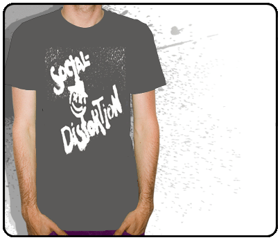 Social Distortion - X-Face ( Grey - Fitted)