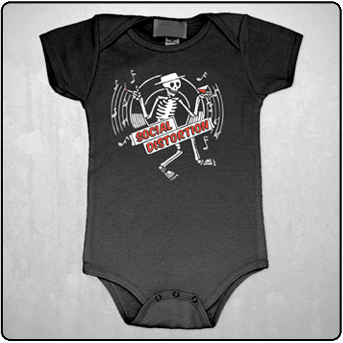 Social Distortion - Skelly Disc Onesie
