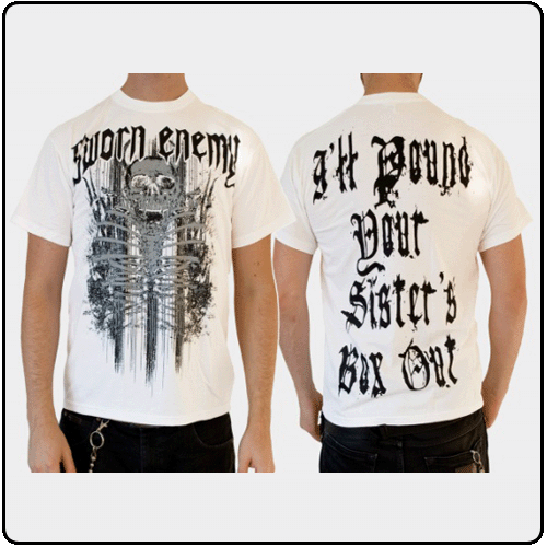 Sworn Enemy - Skull (White)