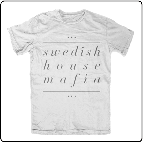 Swedish House Mafia - Underline Name - Slim Fit (White) XXL Only