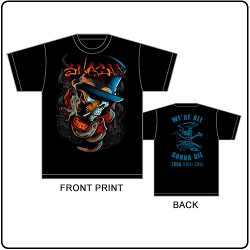 Slash - Smokin Skull (Tour Backprint) SALE