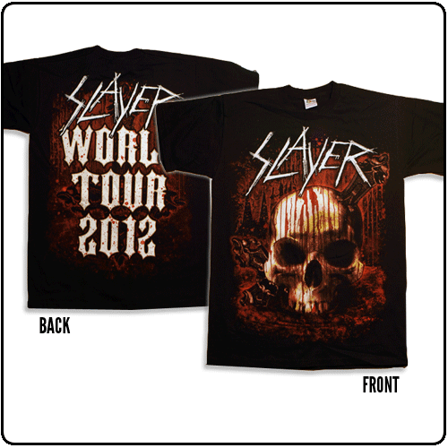 Slayer - Skull - World Tour 2012 (Black)