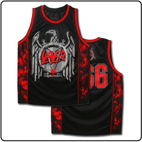 Slayer - 666 Basketball Jersey