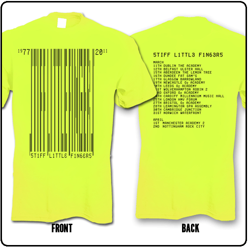 Stiff Little Fingers - Barcode (Dayglo)