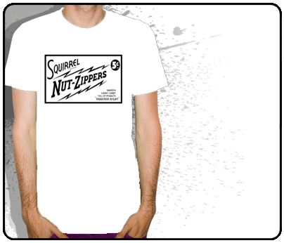 Squirrel Nut Zippers - White Roasted Right Logo