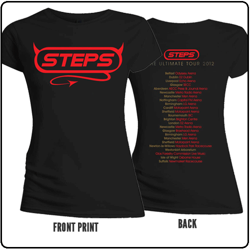 Steps - Devil Logo - Black