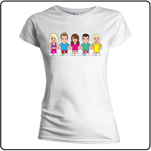 Steps - Cartoon - White Skinny (Girls)