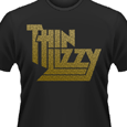 Thin Lizzy : Metallic Gold Logo