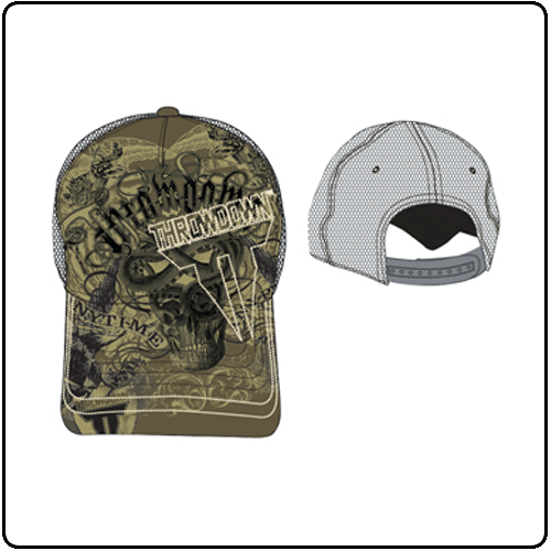 Throwdown - Full Printed Darkegeen Trucker
