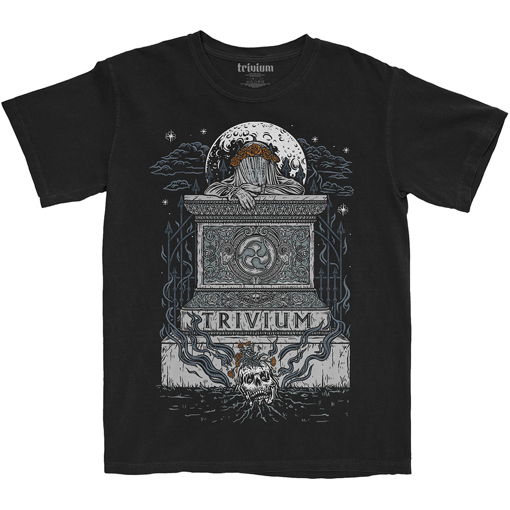 Trivium T Shirt Tomb Rise Band Logo New Official Mens Black