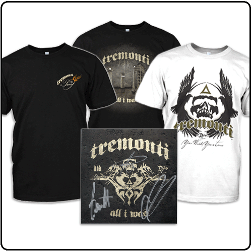 Mark Tremonti - 3x T-Shirts With Autographed Card (Bundle 3)