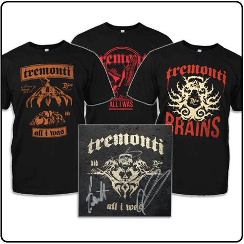 Mark Tremonti - 3x T-Shirts With Autographed Card (Bundle 4)
