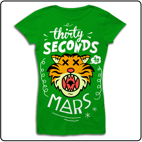 Thirty Seconds To Mars - Cartoon Tiger (Girls)