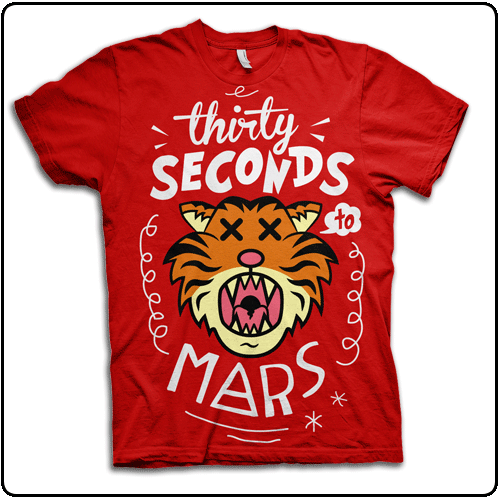 Thirty Seconds To Mars - Cartoon Tiger