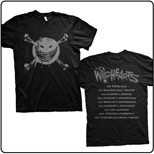 The Wildhearts - Silver Foil Smiley - Tee