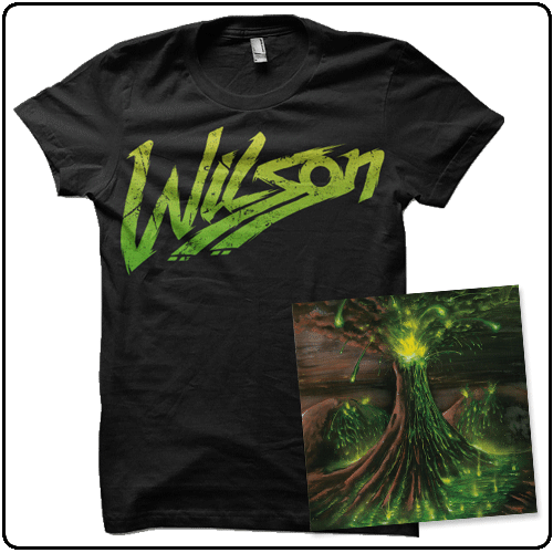 Wilson - Full Blast Fuckery GREEN vinyl + toxic green logo tee