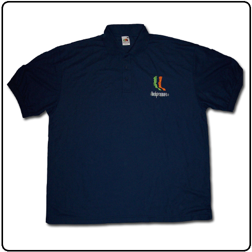 The Wolfe Tones - Heads polo shirt (Blue)