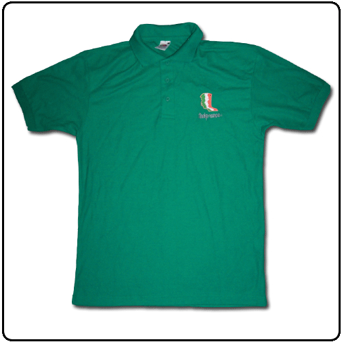 The Wolfe Tones - Heads polo shirt (Green)