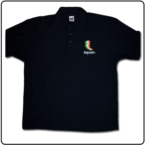 The Wolfe Tones - Heads polo shirt (Black)
