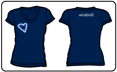 Windmill - Heart (Navy)