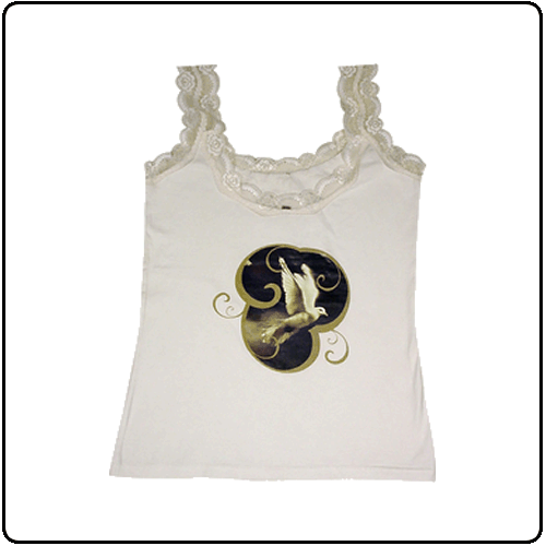 Within Temptation - Dove Girls Laced Edge Vest SALE PRICE