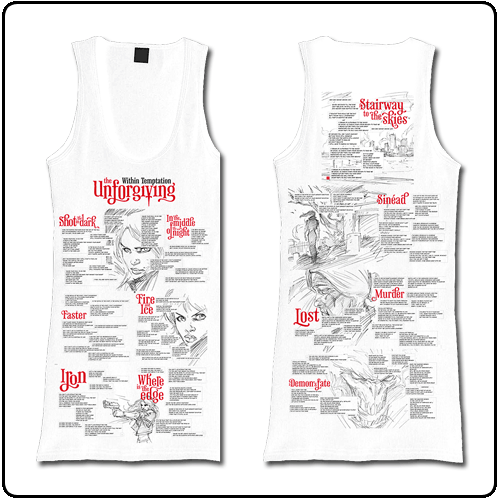 Within Temptation - Song Sketch Long Jersey Tank