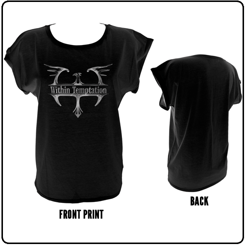 Within Temptation - Foil Phoenix - Girls Sheer Off The Shoulder Tee