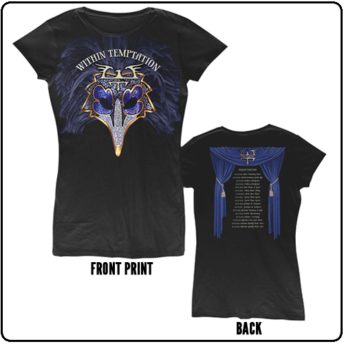Within Temptation - Mask - Tour - Girls Long Body Tee